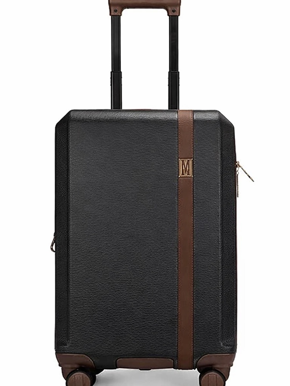 Elle Luxe Journey 1 Piece Expandable Retro Spinner Rolling check in Luggage - Picture 10 of 16